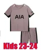 2023 2024 Maddison Son Top Kids Set Spurs Soccer Jerseys Romero Kulusevski Richarlison Kulusevski 23 24 Van de Ven Bissouma Johnson Tottenham Football Kit Shirt