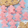 Bakvormen 10 stks/doos Peperkoek Kerst Cookie Cutters Set Biscuit Mold Stempel DIY Taart Decoratie Navidad Jaar Party Gereedschap