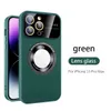 İPhone 15 14 13 12 11 Pro Max Kablosuz Şarj PC Sabit Kapak Şok geçirmez olan büyük pencere cam kamera lens filmi ve logo deliği ile magsafe manyetik telefon kasası için