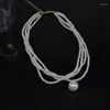 Catene KAITIN collana di perle multistrato vintage francese moda donna versatile temperamento a catena lunga collare all'ingrosso