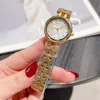 Elbise Lady Watch Diamond Luxury Womens Saatler Gül Altın Şerit 3 Renk Marka Tasarımcısı Moda Paslanmaz Çelik Band Bilek saatleri Kadınlar için Doğum Günü Hediyeleri