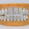 Personalizado permanente Vvs Moissanite Diamond Grillz congelado joias de hip hop para rappers grade personalizada de luxo