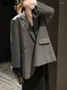 Kadınlar BZVW Gevşek Ofis Lady Fashion Blazers Kadınlar İçin Basit Tasarım Çok Yönlü Vintage Sıradan Takım Kadın 2023 Trend 25Y0908