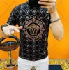 Nouveaux hommes d'été T-shirts imprimés à la mode Casual Male Slim Fit noir Designer O cou Col garçons Pluz taille manches courtes Top t-shirts vêtements