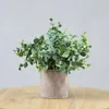 Decorative Flowers 1PC Green Artificial Plants Fake Tree Potted Bonsai Home Garden Bedroom Wedding Decoration