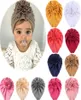 عقدة القوس BABY Baby Babys Toddler Headraps Baby Flower Turban Hats Babes Caps Accouns Hair Assories 2020 New6645461