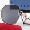 Vintage Square Sunglasses Women Siamese Oversized Sun Glasses for Luxury Brand Rimless Ocean Lens Big Shades Oculos De Sol HJEY