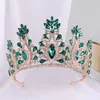 Big Ab Crystal Tiara Crown Wedding Party Hårklänning smycken Vintage Queen Bridal Bride Crown Hair Accessories