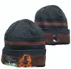 Hombres de punto con puños Pom Cleveland Gorros CHI Bobble Sombreros Deporte Sombrero de punto Rayas Sideline Lana Cálida Gorros de béisbol Gorra para mujeres a8