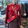 Etnische kleding Chinese Tibetaanse vrouwen winterpak inclusief shirt gewaad Kangba