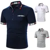 Mens Tshirts Tshirt Short Sleeve Plaid Matching Business Wear Clothing Casual Fashion Tops 230404