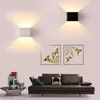 Vägglampor kub cob led inomhus belysningslampa modern hem dekoration sconce aluminium 6w 85-265v för sänggången enkel