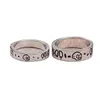 UNISEX FASHION DIMEN DESIGNER RINGHI ANCI PER DONNE SCAPPHI SCHULL ANELLO DI LUGO LUSSO LETTERA VINTAGE SILVER BAGUE HOMME