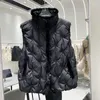 Gilets pour femmes 2023 automne hiver gilet femmes gilet court à la mode épais chaud élégant manteau en duvet gilets veste sans manches H660