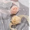 Romantique doux Rose Rose fleur clavicule chaîne collier femmes élégant nœud papillon ruban de soie réglable tour de cou Banquet bijoux