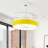 Led Ceiling Fan Pendant Lamp Light Chandelier Children's 42 Inch With Remote Control Cartoon Suspension Boys' Lighting Bedroom