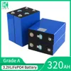 3.2V 310AH 320AH LIFEPO4 BATTERIE GRADE A Lithium Iron Phosphate Rechargeable DIY Cell pour 12V 24V 48V RV EV Camper Forklift Boat