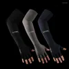 Guantes sin dedos Cool Hombres Mujeres Manga del brazo Correr Ciclismo Mangas Pesca Bicicleta Deporte Calentadores protectores Protección UV Cubierta FA01