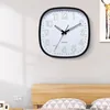 Orologi da parete Orologio numerico senza ticchettio Movimento al quarzo silenzioso senza ticchettio di forma quadrata ad alta precisione per camera da letto