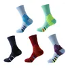 Chaussettes pour hommes équipe colorée cyclisme vélo de sport professionnel haute qualité course basket-ball hommes femmes