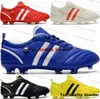 Fotbollsstövlar Soccer Cleats Adipure FG Size 12 Herr Firm Ground Soccer Shoes Sneakers US 12 Inomhus Turf 46 Botas de Futbol US12 Scarpe da Calcio Yellow Mens Kid