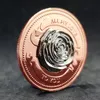 Love Rose Gold Bicolor Commemorative Coin 3D Relief Rose Love Commemorative Gift Wedding Commemorative