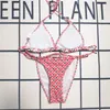 Maillots de bain pour femmes Designers Designers Sexy Two Piece Slim Fit Beach Bikini Imprimé S63P