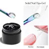 Nail Gel MEET ACROSS 5ml Solid For False Nails Transparent Soak Off UV LED Art Varnish Lamp Function