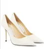 Luxe design damessandaal met hoge hakken Love White mesh pumps met spitse neus en gedegradeerde kristallen schoenen voor bruiloftsfeestkleding met doos