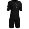 ROKA Cremallera trasera para hombre Ciclismo Skinsuit Triatlón Trisuit Manga corta Speedsuit Maillot Ciclismo Ropa para correr 2206205472189