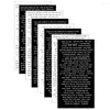 Gift Wrap 8 Pieces Small Talk Stickers Scrapbooking Home School Wall Card Book Decoration Handicraft DIY Art Craft Making