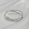 Diseñador TFF Pulsera de nudo para mujer Plata de ley 18k Oro Cruz Diamante Libre Ins Simple Moda