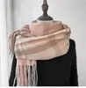 Scarves Winter Luxury For Women Classic Plaids Pattern Long Warm Cashmere Neck Scarf Shawls 2023 Fashion Shawl