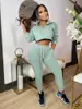 Damen Zweiteilige Hosen Herbst Winter Kleidung Langarm Tops Casual Sportanzüge Sweatsuit Sets Freizeit Maßgeschneiderte Frauen