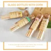 Vases bouteille emballage cadeau bouteilles de stockage allumettes spécimen support Transparent Mini verre