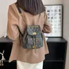 A niche high-end backpack for women in 2023, a new fashion versatile denim canvas for outdoor travel, and a fashionable backpack for women