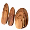 Plates Portable Wood Tray 8 Style Creative Saucer Plant Holder Home Decor Mini Stand Favor Succulent Pot