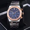 Mens Designer ruch baterii Zegarek wielofunkcyjny rozmiar klasyczny rozmiar 42 mm 904L Strap ze stali nierdzewnej zegarki dla mężczyzn Orologio.