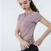 Damen Activewear Yoga Shirt atmungsaktive Sportbekleidung schnell trocknende Shirts Damen Running T-Shirts Fitness T-Shirts mit geometrischem Muster Work Out Top T-Shirt