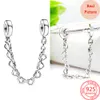 925 Silver Fit Pandora Original Charms Diy Pendant Women Armband Pärlor Ny pussel splitterbar vänskap Charm Linked Hearts Safety Chain House Happy Place