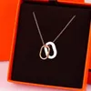 2023 Ny stil halsband Fashion Simple Women Pendant Halsband Högkvalitativ titan Steel Steel Colourfast Women Necklace Jewelry Valentine's Day Presents