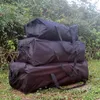 Duffel Bags 55L-180L Big Capacity Outdoor Travel Duffle Bag Black Driving Oxford Rucksack