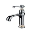 Bathroom Sink Faucets Contemporary Single Hole Ti-PVD Gold Finish Vessel Tap