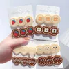 Pinces à cheveux 2 pièces, épingle à cheveux de dessin animé pour enfants, pince à biscuits au chocolat, accessoires de coiffure pour filles