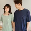 Erkekler Places Growar Çift Pijama Setleri Sold Sweetwear Yaz Kısa Kollu Üstler Şort Salonu Giyim Artı Boy Boyu Erkek Nightwear Pijamalar Takım 230404