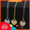 2023 Gouden Nieuwe Hanger Tiffly Fashion Charm Heren en Dames Fourleaf Hart Hoge kwaliteit Roestvrij staal Designer Ketting Sieraden W2WZ