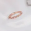 Cluster Rings Simple Designer Fashion Sparkling Zircon All Matching Real 925 Sterling Silver Elegant Women Wedding Ring