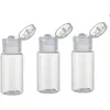 Aufbewahrungsflaschen 24PCS 5/8 / 10ML Mini durchsichtiger Kunststoff leer mit Flip-Cap Kleine Reisebehälter für kosmetische Probenlotion