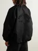 Erkek Ceket Ess Yüksek Sokak Düğmesi Yakası Gömlek Erkek Ceket Katı Moda Modaya Düzenli Mektup Baskı Windbreak Coats