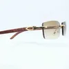 2023 Designer-Brille Modell Holz Männer geschnitzt Vintage Luxus Sonnenbrille Shades für Frauen Zubehör Gafas Sol 4JZO Sonnenbrille